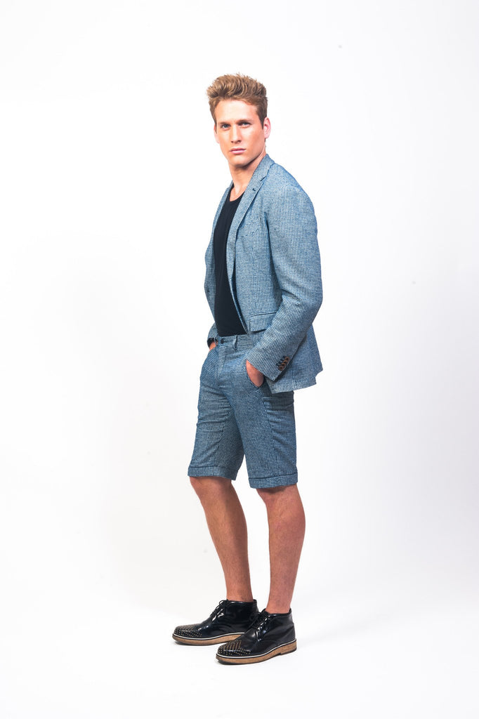 Blue Blazer And Shorts